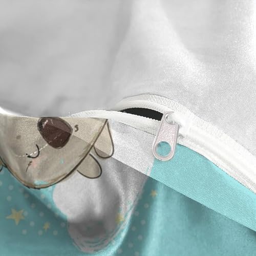 Housse de couette koala 140x200 cm en microfibre imprimée 3D avec taie d'oreiller - 8