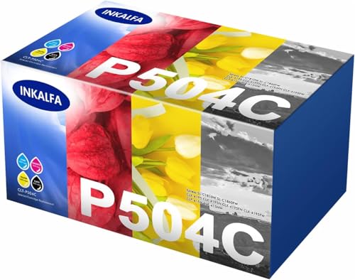 Lot de 4 toners CLT-P504C multipack pour imprimante Xpress C1860FW et C1810W