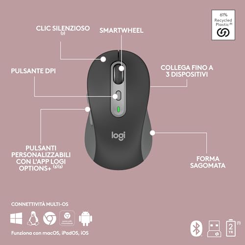 Tastiera + Mouse LOGITECH SLIM COMBO MK 950 - 11