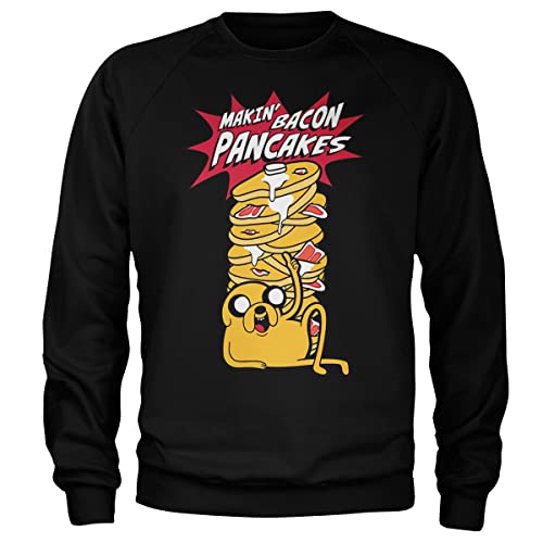 Sweat-shirt Adventure Time original imprimé pull coton Makin' Bacon Pancakes