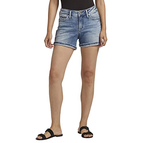 Silver Jeans Co. Women's Elyse Mid Rise Comfort Fit Short
