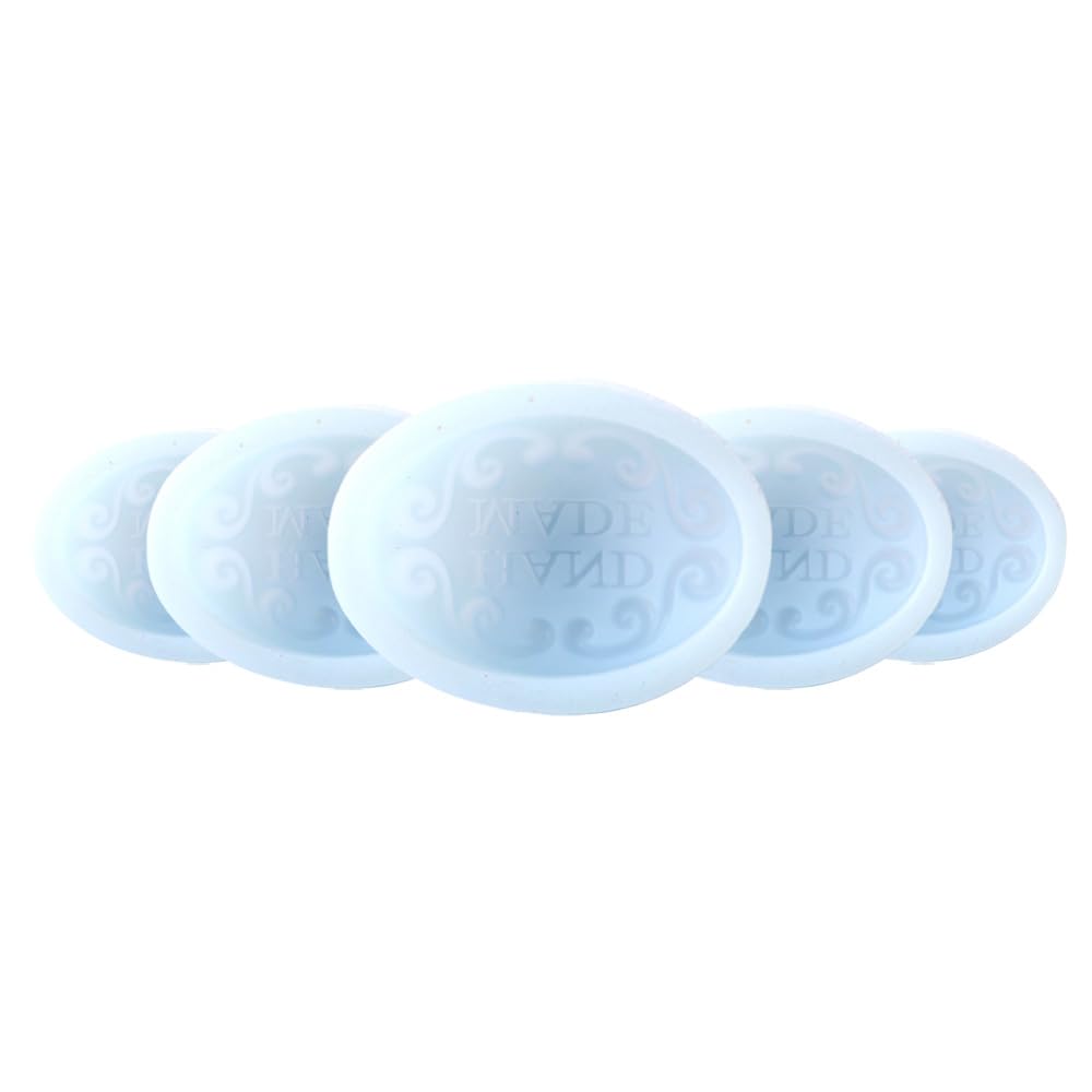 Confezione da 5 Hand Made in Ovale Stampo in Silicone, 9.2 x 6.8 x 16.5 cm