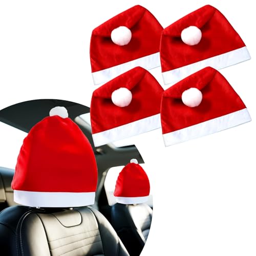 Walenbily Auto Deko Weihnachten,4er Set Weihnachtsdeko für Auto mit...