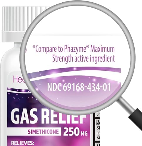 Image of HealthA2Z Gas Relief Simethicone 250mg, Fast Gas & Bloating Relief, Relieve Symptoms Naturally, 100 Softgels (Pack of 2)