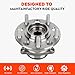 Rear AWD/ 4WD Only Wheel Bearing and Hub Assembly Compatible with Jeep Compass/Patriot 2007-2017 for Dodge Caliber 2007-2008 5Lugs Replacement 512333 2pcs