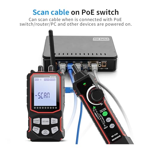 OTDR NF-918S comprobador portátil con pantalla LCD y herramientas de red 6