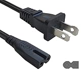 SHAFI® 6FT 2 Prong Power Cord - [UL] Polarized Power Cord NEMA1-15P to IEC-C7 - Replacement Figure-8
