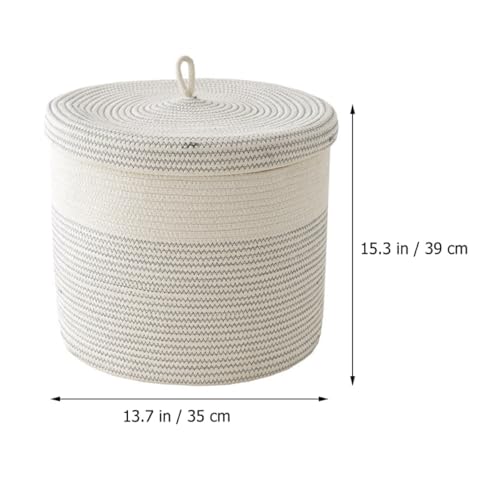 Panier à linge pliable tissé avec couvercle boîte de rangement
