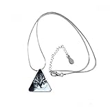 Lieferumfang: 1 x Halskette DIYthinker Animal Cool Gray Cat Foto Triangle Form Anhänger Halskette Schmuck mit Kette Dekoration Geschenk