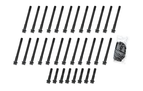 Head Bolt Kit | 12-Point Head | Chromoly | Black Oxide | Com