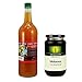 Ocet jabłkowy z "Matką" – naturalna i niefiltrowana szklana butelka o pojemności 1 l – z 1 x melasą z czarnego paska, 600 gramów