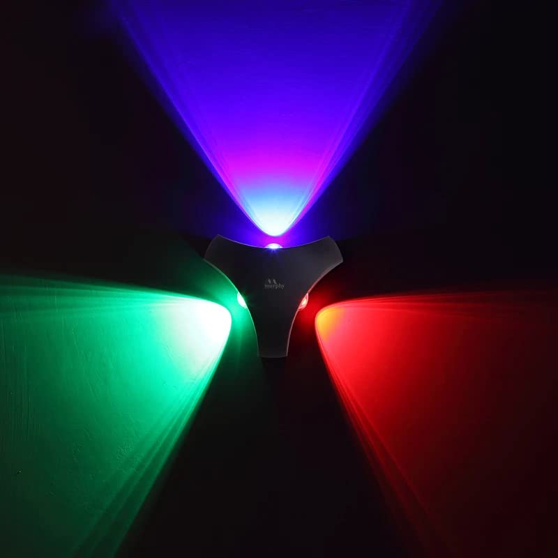 Image of Murphy 6-Watt 3 Way Up Down Outdoor LED Wall Light with Aluminium IP65 Grade Waterproof Body (Multi Color, Pack of 1)