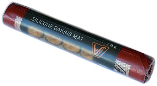 Silicone Baking Mat - Large Size Sheet (Thick & Large 15" x 23") - Non Stick Silicon Liner for Large Bake Pans & Trays - Rolling, Macaron/Pastry/Cookie/Bun/Bread Making - Professional Grade Nonstick