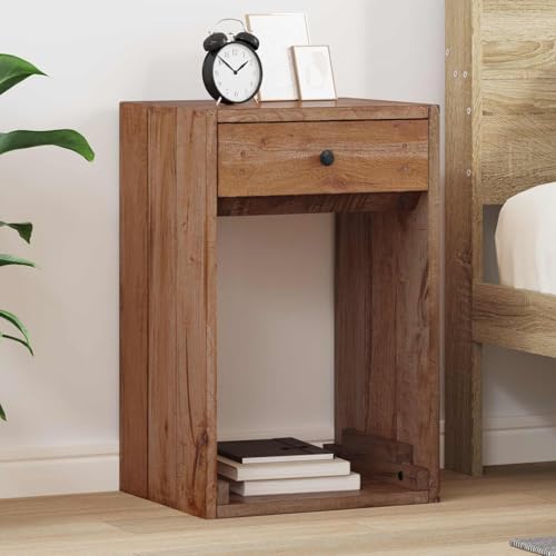 Table de chevet en bois de mahogany compacte pour optimiser le rangement des petits espaces