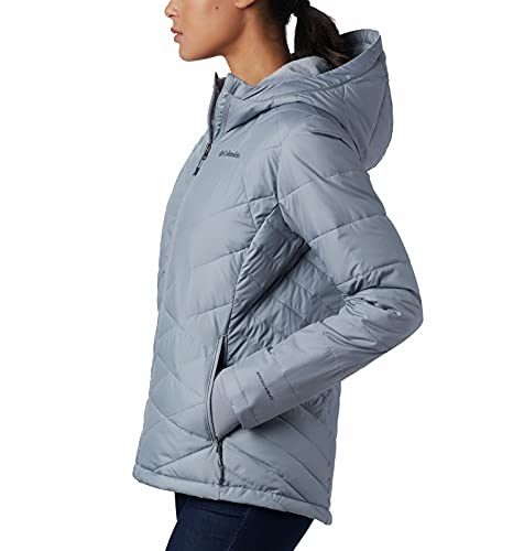 Image of Columbia Women's Omni-Heat Reflective Heavenly Hooded Hiking & Trekking Down Standard Length Jacket