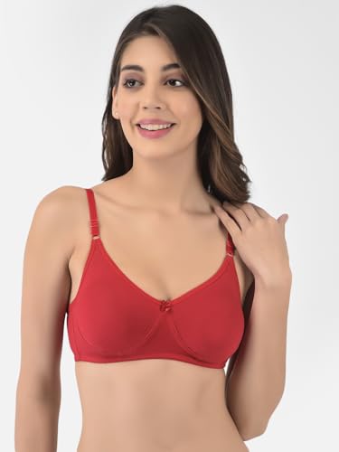 Image of Softline Women's Cotton Rich Wire-Free Non-Padded Encircled Support Bra Combo | Seamless, Breathable & Soft Fabric | Full Coverage & Everyday Comfort (Pack of 2)