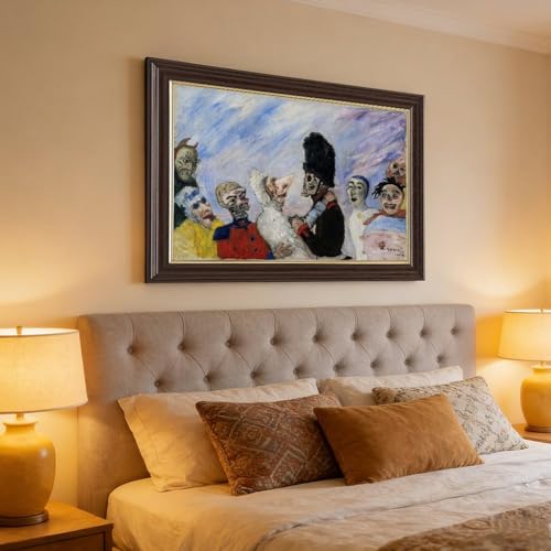 Impression toile James Ensor d'art avec cadre suspendu élégant - 4