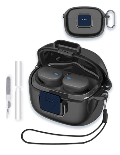 JBL Tune Buds 2�p�P�[�X�J�o�[�AWUNIAK�N���A�\�t�gTPU�ی�P�[�X�A���S�ȃ��b�N�o�b�N���A�L�[�`�F�[��&�N���[�i�[�L�b�g�A�ϏՌ��X�����t�B�b�g�X�L���A�u���b�N