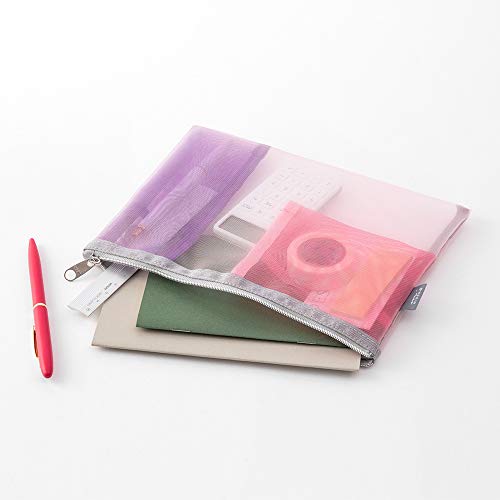 Midori 53346006 Pouch, Pen Case, Pen & Tool Pouch, Mesh, Pink - Image 3