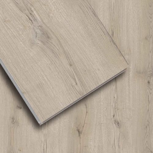 Suntecwood Waterproof Rigid Core Luxury Vinyl Flooring, Click Lock, 7"x43"x0.2",