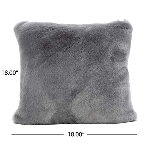 Christopher Knight Home Elise Fabric Pollow With Polyester Fiber Fill, Sterling #TOP5