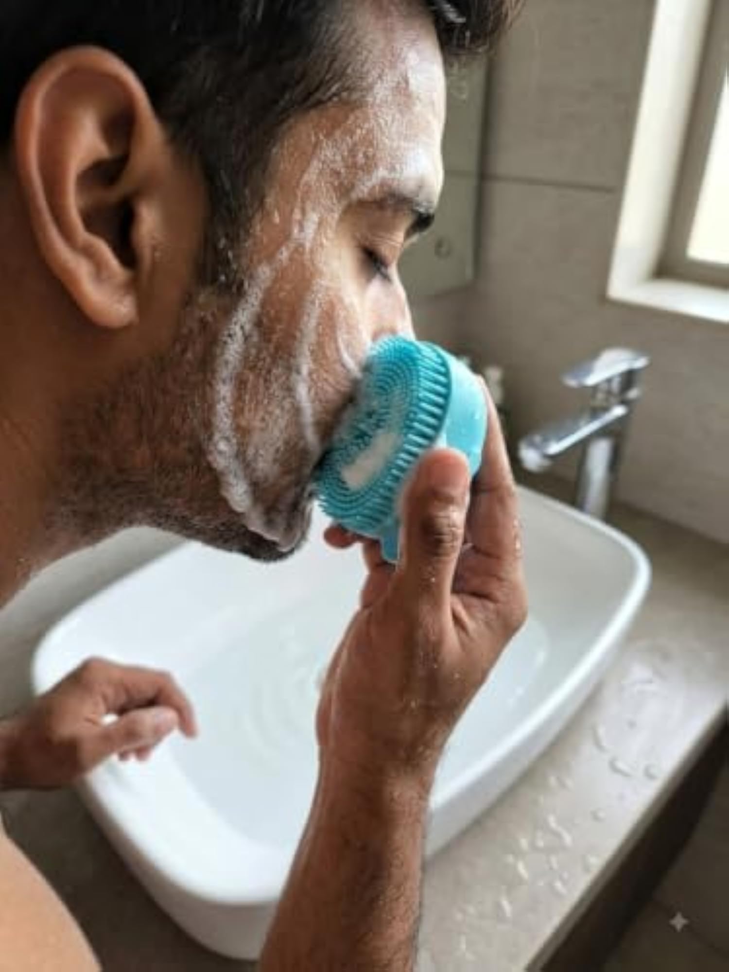 Silicone Bath & Body Care Set with Bath Belt and Scalp Brush