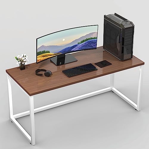 Image of Honey Touch Lizon Metal & Wood Workstation Desk | 1200mm x 600mm Top Size | 122 x 61 x 73 cm (L x W x H) | Modern Computer Table for Home Office & Work from Home | Heavy Duty Study Desk