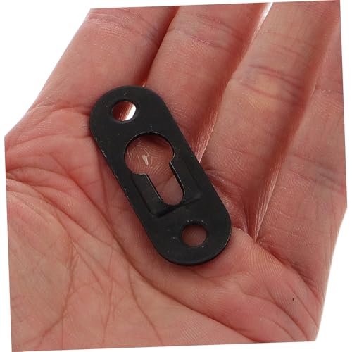 Image of 30Pcs Picture Frame Accessories Keyhole Hangers Metal Hooks Wall Mounting Plates for Photo Frames Mirrors and Artworks Invisible Design Stylish Black Finish Versatile Home Decor