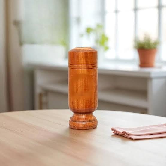 Image of vijaysar Wood Glass for Diabetes Vijaysar and Neem Glass for Diabetes Control | Ayurvedic Herbal Wooden Tumbler | Natural Pterocarpus Marsupium & Neem Wood Cup for Sugar Balance Water Therapy