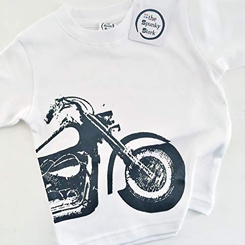 The Spunky Stork Motorcycle Organic Cotton Toddler T Shirt2