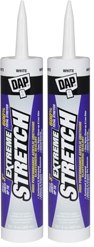 Image of DAP Extreme Stretch Acrylic Urethane Premium Elastomeric Sealant,White,10.1 Oz (7079818715),(Pack of 2)