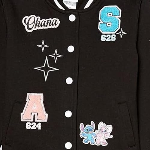 Image of Disney Lilo,Stitch and Angel Varsity Bomber Jacket - Little and Big Girl Sizes 4-16