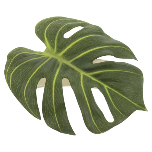 NIYANGLE Sujetacortinas Rústicos sin Taladro con Diseño de Hojas Monstera, Alzapaños Decorativos para Cortinas Grandes, Accesorios para Sala y Dormitorio, Sujetadores de Cortinas Creativos