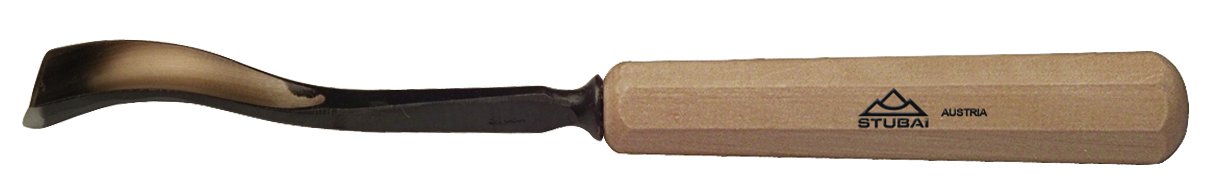 Stubai 523820 Typ 38 z drewnianym uchwytem, dłuto do rzeźbienia w drewnie, złoty/beżowy, 20 mm