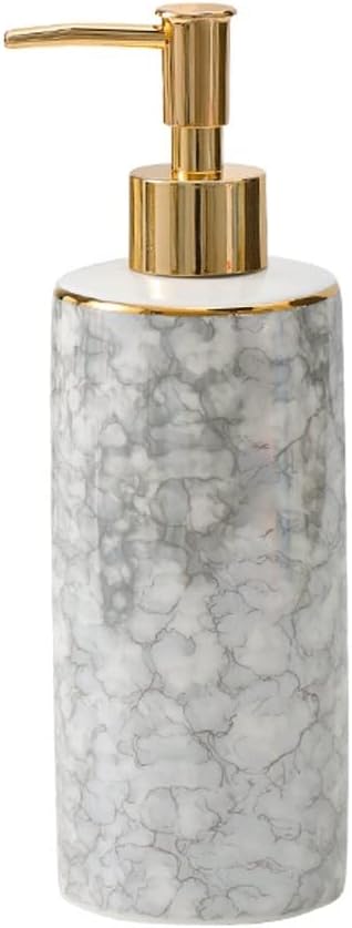 Soap Dispenser Soap Dispenser,Ceramic Lotion Dispenser,Creative Minimalist Countertop Manual Pump Bottle for Bathroom,Kitchen 390ml / 13oz Reusable (Soap Dispenser E)