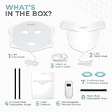 Nourished Bodynskin LED Light Therapy Face & Neck Mask - Facial Skin Care Device - 7 Colors Red & Blue - Rejuvenation, Anti-aging Product for Wrinkles - Image 5