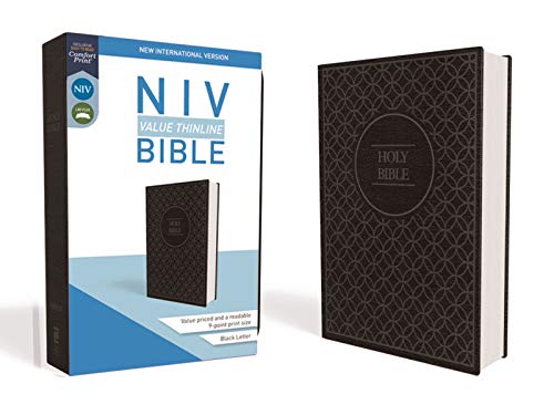  NIV, Value Thinline Bible, Leathersoft, Gray/Black, Comfort Print Francais PDF