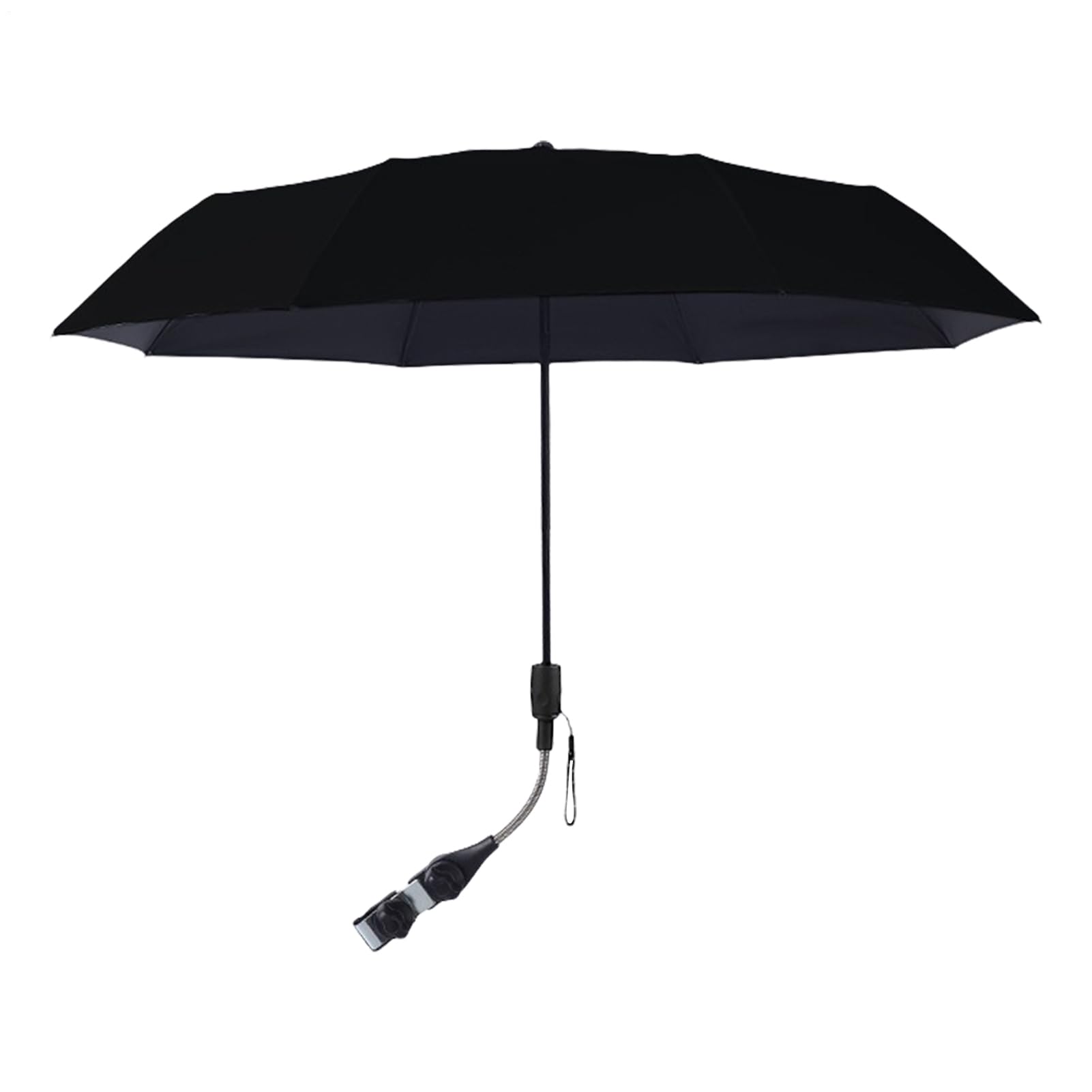 Baby Stroller Umbrella - UV Protection Pram Parasol for Outdoor | Breathable Sun Protection Baby Stroller Parasol | Portable Pram Umbrella Sun Shade for Pushchair Wheelchair (Black)