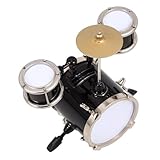 POPETPOP Miniatur-Schlagzeug Modell Mini Drum Für Puppenhaus-Dekoration Kreatives Spielzeug Für Partys Und Geburtstagsgeschenke in Schwarz
