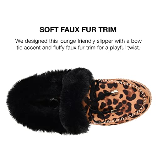 Journee Collection Women's MIDNIGHT Slipper, Leopard, 103