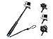 ProsPole Adjustable Aluminium Telescopic Monopod Pole Handheld Extendable Selfie Stick for Gopro Hero 4 Session, Black, Silver Hero 2 3 3+ 4 SJ4000 SJ5000 SJ6000 Action Cameras (Blue 37")