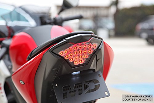 Integrated Sequential Led Tail Lights Smoke Lens For 2015-2017 Yamaha Fz-07 And 2015-2023 Yzf R3 #TOP7