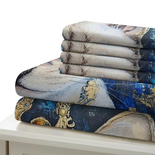 Housse de couette Sphinx 3D Halloween en microfibre douce et zippée