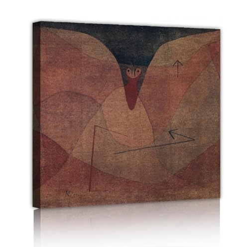 Toile murale Paul Klee abstrait encadré décoration salon affiche 45x45