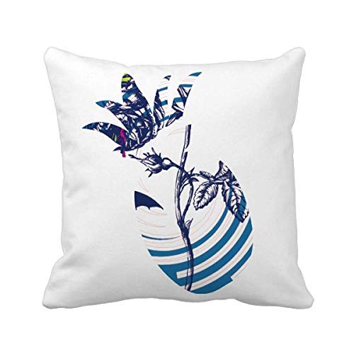 Housse de coussin fleurs et ananas lavable pour protéger vos canapés - 2