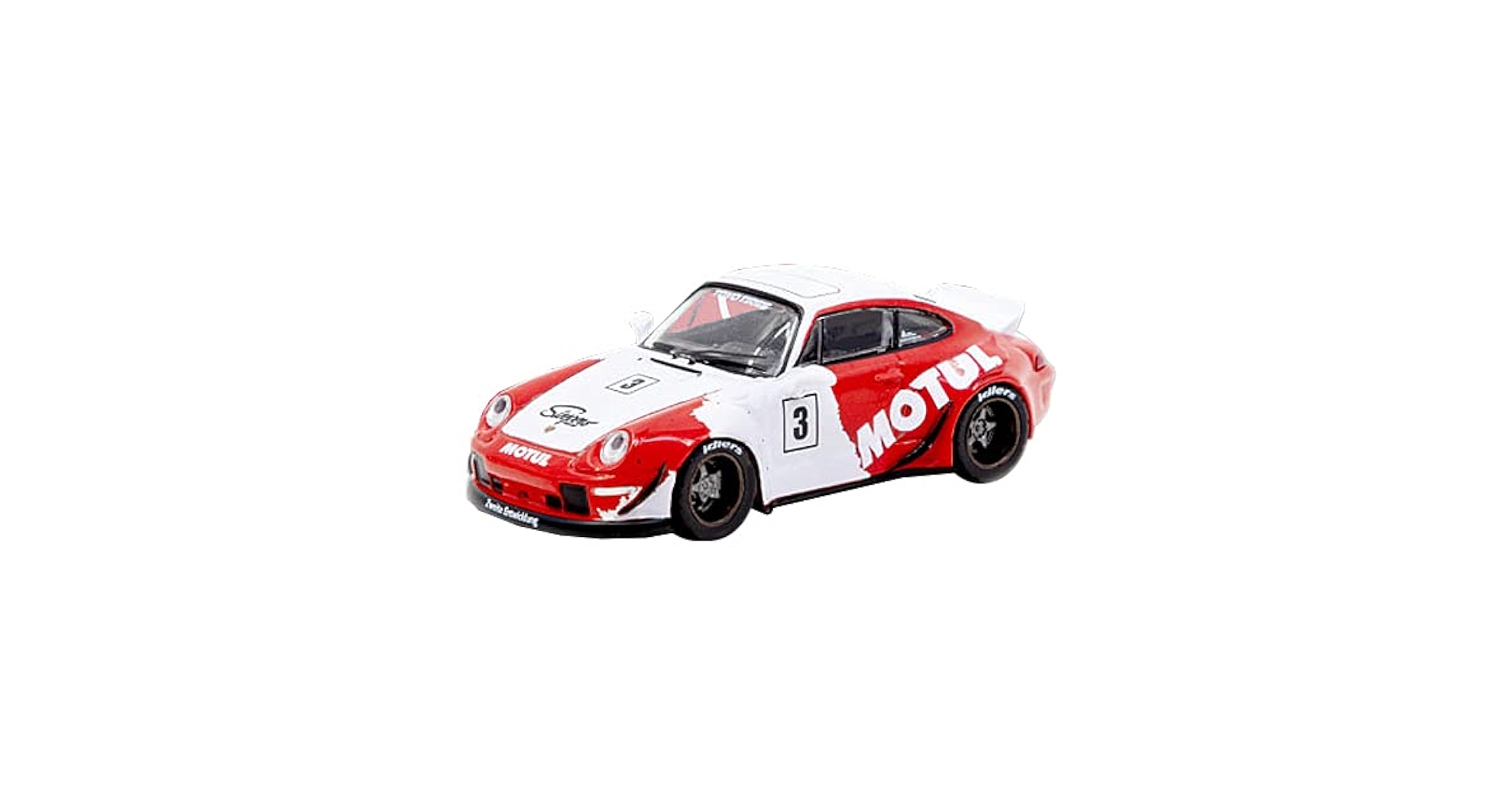 Tarmac T64-017-MO Porsche RWB 993 Motul with Oil Can Scale 1