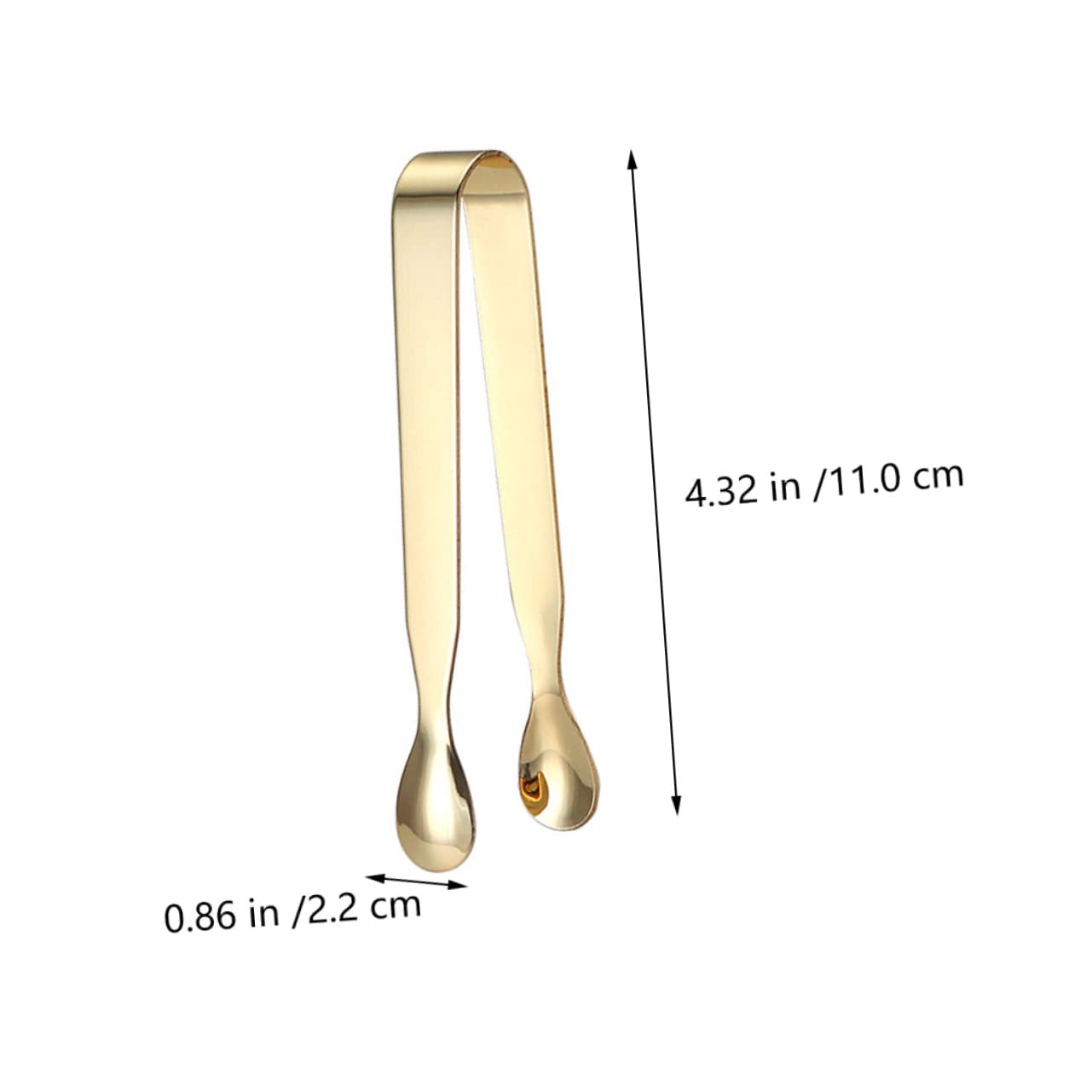 NAMOARLY 2pcs Stainless Steel Sugar Cube Holder Ice Cube Clip for Coffee Bar Buffet