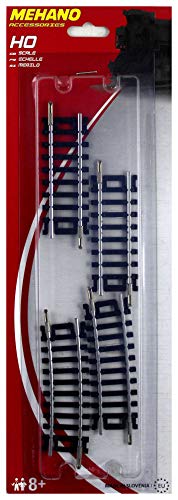 Mehano F234 Set de Rails Droit et Courbés, 2 x 3 cm