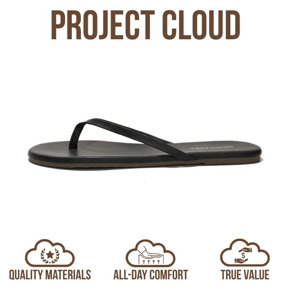 Project Cloud Filp Flops for Women 2026 - Lightweight and Memory Foam Insole Sandals Women Footwear - Durable Non-Slip Beach Essentials Flats for Women Sandals (Foundations)