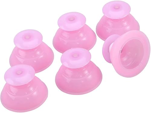 Miniatura 9 de Juego de 12 tazas de ventosas de silicona rosadas, juego profesional de terapia de succión de masaje al vacío, ventosas corporales, taza de masaje,